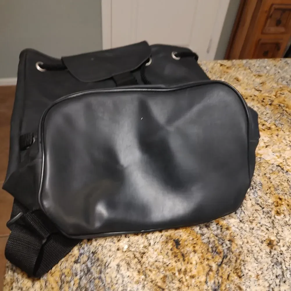 Hugo Boss Black Backpack Bag with Red Logo ID HUGO